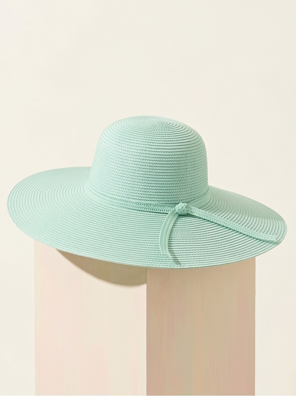OP Wide-Brim Straw Sun Hat in Mint